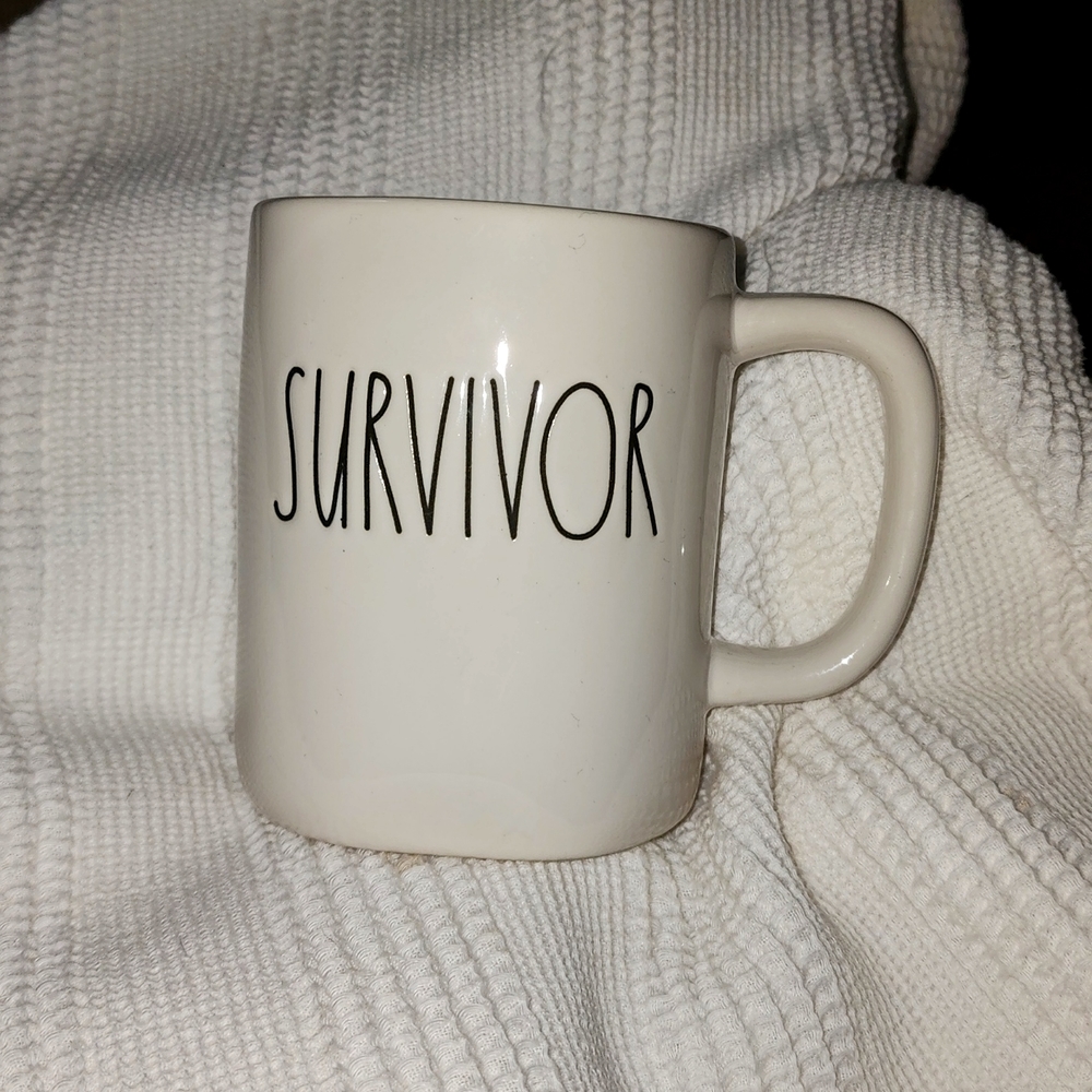 Rae Dunn Breast Cancer Survivor coffee mug THINK CHRISTMAS GIFTS 🎄